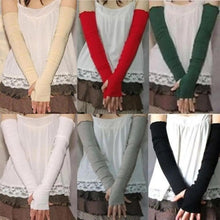 Load image into Gallery viewer, Women's Cotton UV Protection Arm Warmer 2pcs Summer Arm Sleeves Women Men  Anti UV Armwarmer Long Fingerless Gloves Arm Sleeves
