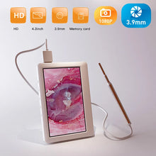 将图片加载到图库查看器，3.9MM HD1080P 2MP Ear Cleaner With 4.3 inch Screen Otoscope Camera Endoscope Camera Digital Otoscope Ear Monitor Earpick
