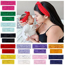 Load image into Gallery viewer, Mother &amp; Baby Hair Bands Kids Headband Parent-kid Rabbit Ear Knot Headwear Turbans Hair Accessories Set
