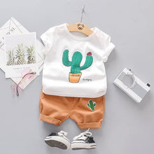 Load image into Gallery viewer, Fashion Infant  Clothing Set for Boys and Girls Cute Summer Casual Clothes Set  Top+Shorts Kids Clothes Summer Edition T shirt and Pants Set
