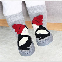 Load image into Gallery viewer, Indoor Sock Shoes Newborn Flexible Baby Soft Socks Winter Cotton Baby Girl Warm Sock With Rubber Soles
