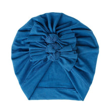 Load image into Gallery viewer, Modern Handamde Toddler Baby Boys&amp; Girls Turban Head Wrap Beanie Cotton Hat Solid Cap Headband For Kids
