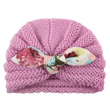 将图片加载到图库查看器，New  Handmade Cotton Girl Hat Autumn Winter Baby Boy Girl Hat Colorful Bow Elastic Cute Baby Turban In Elegant Design
