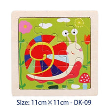 Load image into Gallery viewer, 38 Style Cartoon Wooden Puzzle Children Animal/ Vehicle Toy For  2-6 Year Baby Early Educational Toys for Kids
