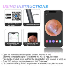 Load image into Gallery viewer, Wireless Smart Visual Ear Cleaner Otoscope NP20 Ear Wax Removal Tool with Camera Ear Endoscope 1080P Kit for iPhone iPad Android

