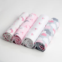 Load image into Gallery viewer, Baby Blanket Set 100% Cotton Flannel Baby Swaddles Soft Newborns Blankets Baby Blankets Baby Swaddle Wrap
