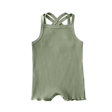 Load image into Gallery viewer, Luxury Modern Baby Kids Boy and Girl Infant Romper Jumpsuit Cotton Outfits Set Ribbed Solid Clothes For Kids
