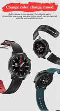 将图片加载到图库查看器，Modern Full Round Touch Display Smart Watch for Men In Business Luxury Style With IP68 Waterproof Protection and Heart Rate Blood Pressure Monitor 5 Days Standby Smartwatch
