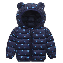 Load image into Gallery viewer, Luxury Modern Designer New Winter Baby Outerwear Hooded Printed Cotton Padded Jacket and Coats For Babies and Girls Kids
