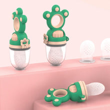 将图片加载到图库查看器，Modern Rotary Seal Non Slip Home Safe Baby Fruit Feeder Pacifier Fresh Food Bite Bag Soft Silicone Teething Toy For baby and Kids
