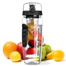 将图片加载到图库查看器，900mlFruit Infuser Water Bottle Juice Shaker Sports Lemon Water Bottle Fitness Sport Fruit Drinking Bottles Gadget For Fitness Sport and Excerises In Modern New Trend Design
