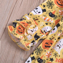 将图片加载到图库查看器，Modern Autmn Colorful Baby Kids Girl Dress For Kids Infant Baby Girls 1-6Years In Hallowen Pumpkin Design Autmn Season
