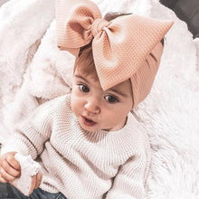 Load image into Gallery viewer, Newborn Toddler Baby Girls Head Wrap Rabbit Big Bow Knot Turban Headband Hair Accessories For Girls Kids
