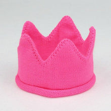 将图片加载到图库查看器，Modern Luxury New Trend  Baby Hat Girls and Boys Crown Knitted Cap Toddler Empty Top Hats Newborn Design Woolen Yarn Bonnet For Kids
