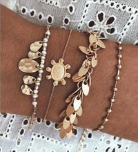 将图片加载到图库查看器，Bohemian Gold Tassel Bracelets For Women Summer Shell Clear Crystal Stone Luxury Jewelry
