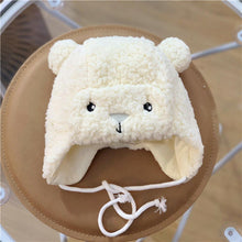 将图片加载到图库查看器，Modern Elegant Baby Boy Girl Warm Earmuffs Hat Wool Winter Ski Cap Winter Plush Cartoon Hat For Boys and Girls Kids
