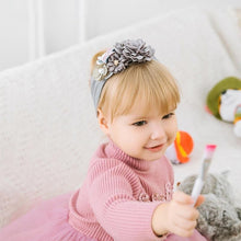 将图片加载到图库查看器，Handmade Flower Baby Headbands For Newborn Girls Nylon Elastic Hair Bands Headwear For Baby Girls
