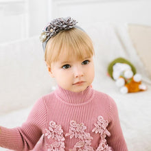 将图片加载到图库查看器，Handmade Flower Baby Headbands For Newborn Girls Nylon Elastic Hair Bands Headwear For Baby Girls
