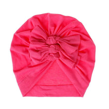 Load image into Gallery viewer, Modern Handamde Toddler Baby Boys&amp; Girls Turban Head Wrap Beanie Cotton Hat Solid Cap Headband For Kids
