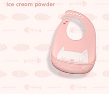将图片加载到图库查看器，Silicone Baby Eating Bib Children Adjustable Large Boy Girl Saliva Pocket Super Soft Waterproof Bibs For Kids
