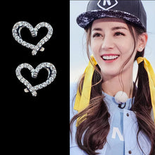 将图片加载到图库查看器，Wholesale  925  Silver Heart Zircon Earrings for Women 2020 New Trend Personality Lady Fashion Jewelry
