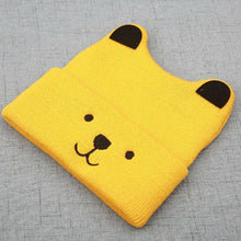 将图片加载到图库查看器，Modern New Baby 3D Cartoon Hat Spring Autumn Baby Hat for Boys and Girls Knitted Cap In Modern Cat Style For Baby
