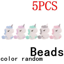 Load image into Gallery viewer, Silicone Unicorn Teether Beads Cute Cartoon Rodent BPA Free Baby Teething Toy For Baby and Kids
