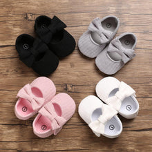 将图片加载到图库查看器，Baby Girls First Walkers Bow Knot Solid Soft Shoe Footwear For Baby Girl Breathable Shoes
