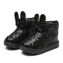 将图片加载到图库查看器，Warm Kids Snow Boots For Children New Toddler Winter Princess Cartoon Shoes Non-slip Flat Round Toe Girls Baby Lovely Boots
