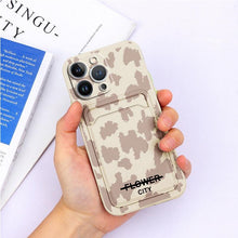Load image into Gallery viewer, Charming Silicone Soft Anti-Scratch Cases For iPhone 13 Pro Max Case Silicone Wallet Card Holder Cover For iPhone 13 Mini 13ProMax 13Pro Flower Butterfly Beautiful Design Card Holder iPhone Case
