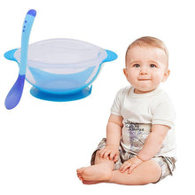 Load image into Gallery viewer, 4 Color Advanced Silicone  Feeding Spoon  Temperature Sensing Weaning Soft Head  Spoons for 4-24 Months Baby And Spoon and Bowl Set
