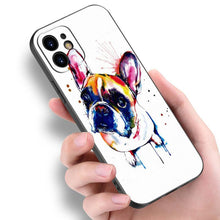 Load image into Gallery viewer, Cute Frenchie Puppy Phone Case For Iphone 14 13 12 Mini 11 Pro Max 7 8 Xr X Xs 7 8 Plus Se 2020 2022 Cover Cute Slim Phone Transparent Soft Elastic Silicone Cover
