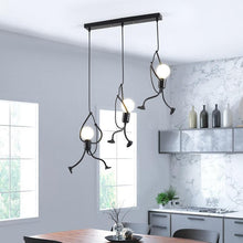 Load image into Gallery viewer, Industrial Metal Pendant Light, Creative Cartoon Ceiling Light Fixture, Indoor Hanging Lamp, Modern Minimalist Lamps for Bedrooms Loft Study Restaurant Entryway Foyer, E27 Great decoration for Bedroom and Kids Room
