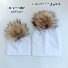 将图片加载到图库查看器，Newborn Kids Cotton Hats Cap With Pom Children's Hat Boy Accessories Toddler Caps
