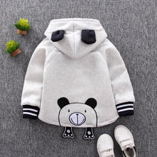 将图片加载到图库查看器，Winter Baby Warm Cotton Coat for Children Outerwear, Newborn Jacket For Infant Clothing For Boys and Girls In Bear Design For Autumn and Winter Season
