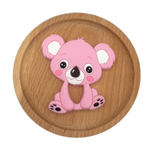 将图片加载到图库查看器，1pc Unique Baby Koala Silicone Teether Teething Chew Toy   Nursing Tool Pendant Food Grade Silicone
