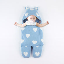将图片加载到图库查看器，Baby Sleeping Bags Envelope Winter Warm Knitted Sleep sacks for Newborn Infant Stroller Bed Swaddle.
