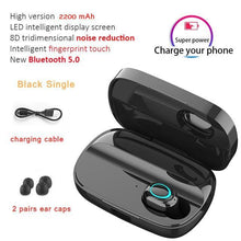 Load image into Gallery viewer, STEVVEX 3500mAh LED Bluetooth Wireless Earphones Headphones Earbuds TWS Touch Control Sport Headset Noise Cancel Earphone Headphone
