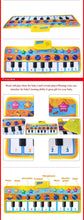 将图片加载到图库查看器，Music Piano Play Mat Multi-function with Instrument Sound Demo Songs Cloth Musical Carpet Educational Toys For Kids
