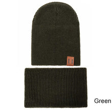 Load image into Gallery viewer, Modern Baby Set Hat Cap and Scrif And Snood  Warm Hat Scarf Caps Scarves Knit Hats For Kids
