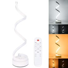 Load image into Gallery viewer, LED Spiral Table Lamp Modern Curved Desk Bedside Lamp Dim able Warm White Light For Living Room And Bedroom
