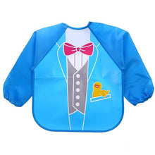 将图片加载到图库查看器，Modern Luxury NEW Baby Cute Cartoon Waterproof Long Sleeve Apron Baby  Feeding Bib for Children Baby and Kids
