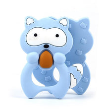 Load image into Gallery viewer, 2pcs Cartoon Baby Teether Animal Silicone Teether Raccoon Elephant Koala Giraffe  Baby Teething Toys Accessories Perfect Toy For Kids
