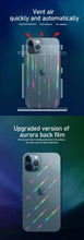 Load image into Gallery viewer, Gradient Laser Aurora Hydrogel Film For iPhone 13 11 12 Pro Max Mini X XS XR 7 8 Plus SE 2 Screen Protector Soft Full Back Cover  Thin Scratch Resistant Back Screen Guard for Iphone
