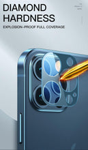 Load image into Gallery viewer, Colourful Tempered Glass Protective Film For iPhone 13 12 11 Pro Max Back Cover Camera Lens Screen Protector For iPhone 13 Mini Camera Lens Protective Lens Film
