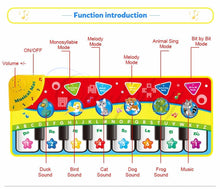 Load image into Gallery viewer, Musical Mat With Animal Voice Baby Piano Playing Carpet Music Game Instrument Toys Early Educational Toys For Kids
