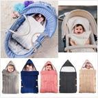 将图片加载到图库查看器，Newborn Infant Baby Knit sleep bag Stroller envelope Blanket Winter Warm Swaddle Wrap Sleeping Bags

