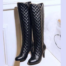 Load image into Gallery viewer, Designers Knee High Boots Women Fashion Zipper PU Leather Women's High Boots Winter Autumn Red White Long Shoes Woman Brand
