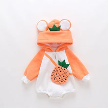 将图片加载到图库查看器，Luxury Modern Newborn Baby Boy/Girl Clothes Long Sleeve Hoddies Bear Zipper Baby Romper Clothes Autumn Winter Season For Kids and Baby
