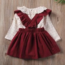 Load image into Gallery viewer, Toddler Baby Girl  Dotted Romper Tops Strap Dress Cotton Clothes Skirt Cover Up
